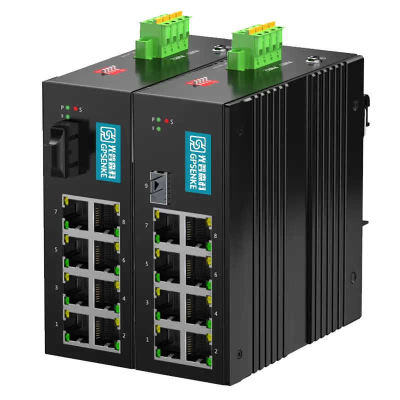 GPLA1009-R Series 1+8 100M/1000M Industrial Unmanaged ETH Switch